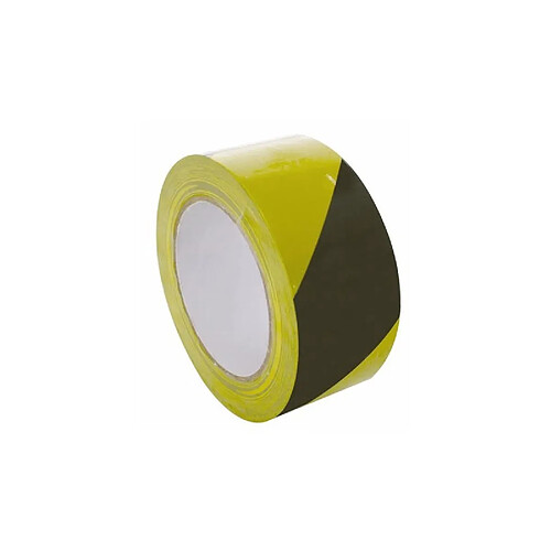 Perel Ruban de marquage - 50 mm x 33 m - jaune / noir