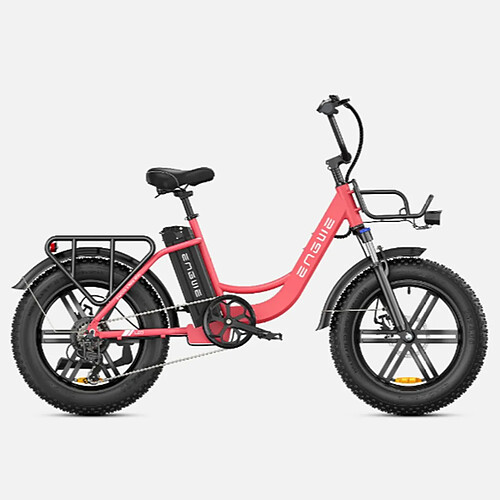 ENGWE L20 Step-Thru Vélo électrique 250 W 48 V 13 Ah Autonomie 120 km Max 25 km/h - Rouge Clair