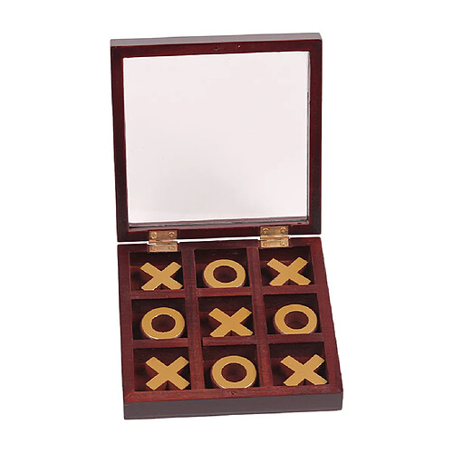 Tic Tac Toe Jeu En Bois Jouet pour Enfants Adultes