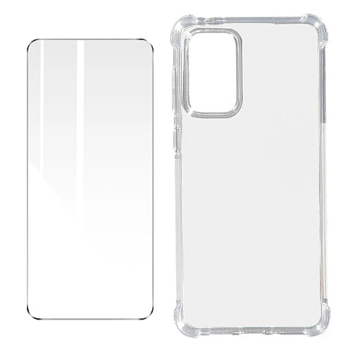 Avizar Pack Protection Samsung Galaxy A73 5G Coque + Verre Trempé Transparent