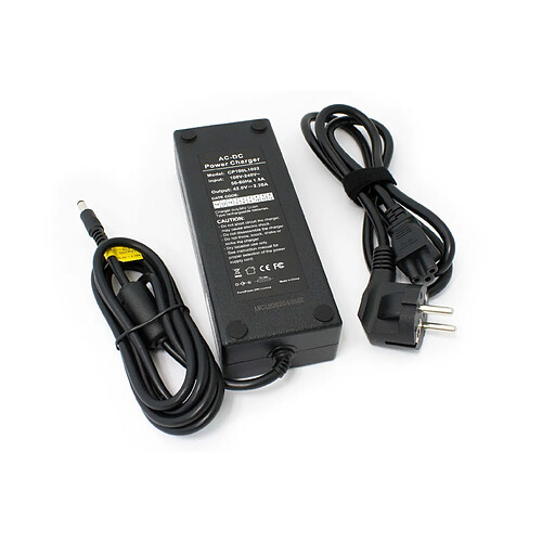 vhbw 220V Chargeur d'alimentation 90W pour e-Bike, Pedelec, vélo électrique batteries avec connecteur rond comme HP1202L3.