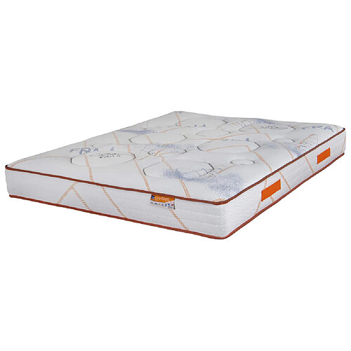 Ebac Matelas 160x200 Charline - Ressorts ensachés - Hauteur 26 cm - Soutien medium