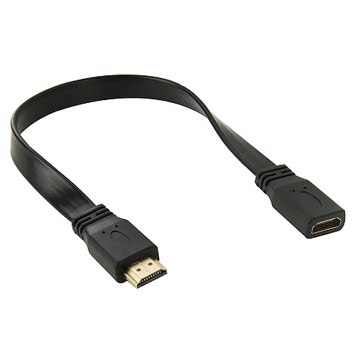 Wewoo Câble Adaptateur Haute Vitesse V1.4 HDMI 19 Broches mâle vers HDMI 19 Femelle, Longueur: 30cm