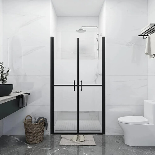 vidaXL Porte de douche ESG demi-dépoli (93-96)x190 cm