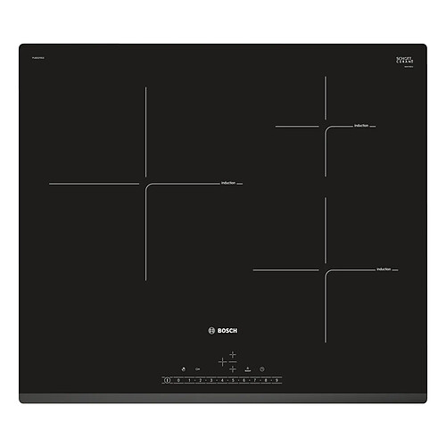 Table de cuisson à induction 60cm 3 feux 7400w noir - pij631fb1e - BOSCH