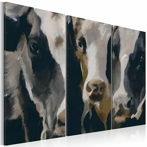 Paris Prix Tableau Imprimé Piebald Cow 40 x 60 cm