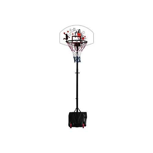 Panier de basket-ball pour enfants - hauteur réglable - portable - Cerceau et filet 43cm - Devessport