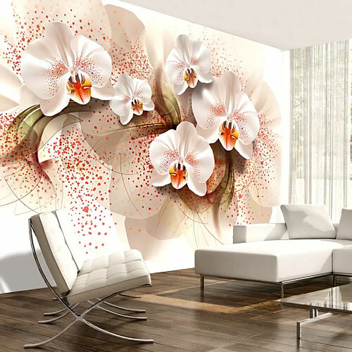 Paris Prix Papier Peint Pale Yellow Orchids 210 x 300 cm