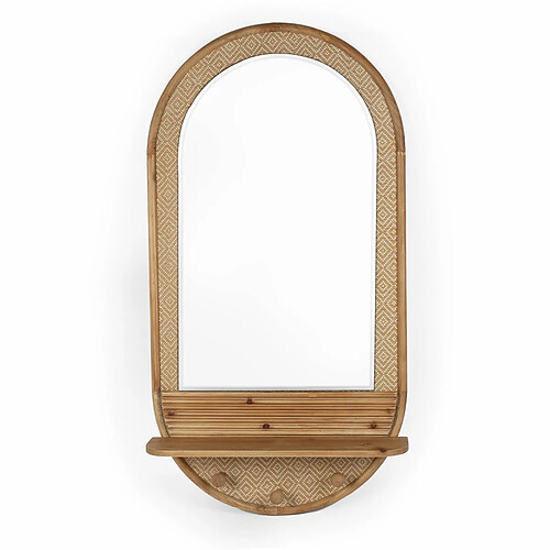 Miroir mural Romimex Naturel Bois 60 x 120 x 13 cm