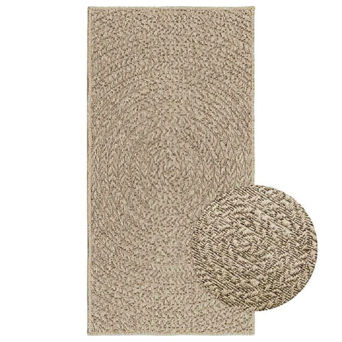 vidaXL Tapis ZIZUR beige 60x110 cm aspect de jute intérieur extérieur