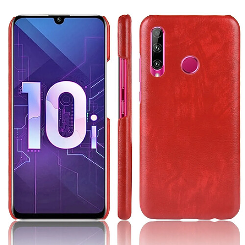 Wewoo Coque Antichoc Litchi Texture PC + étui en PU pour Huawei Honor 10i / 20i rouge