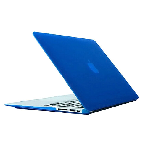 Wewoo Housse Étui bleu pour Macbook Air 11,6 pouces Boîtier de protection en plastique dur givré