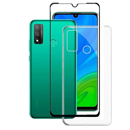 Xeptio Protection Huawei PSmart 2020 : Coque Gel de Protection en TPU Invisible arrière Transparente ET Protection écran Full Cover Noir