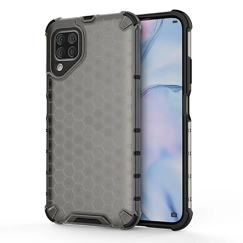 Coque en TPU combo antichoc motif nid d'abeille gris pour votre Huawei P40 lite/Nova 7i/Nova 6 SE