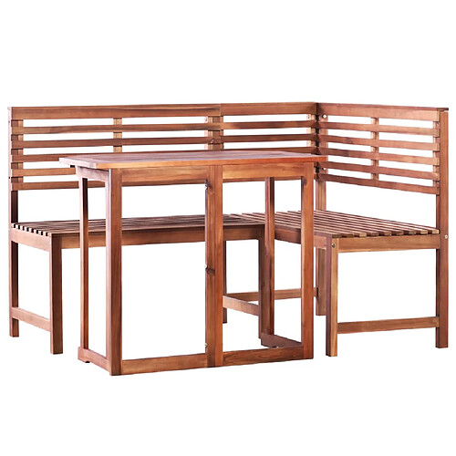 vidaXL Mobilier de bistro 2 pcs Bois d'acacia massif