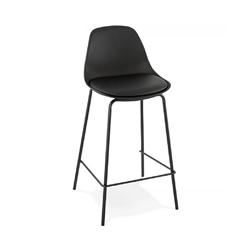 Kokoon Design Tabouret de bar design ESCAL MINI BLACK 41,5x42x86,5 cm