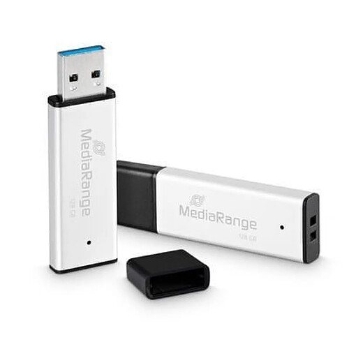 MediaRange USB-Stick USB 3.0 high performance 128GB alu