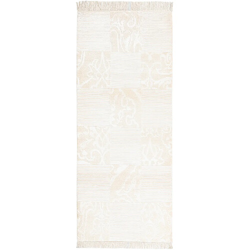 Vidal Tapis de couloir en laine 203x81 beige Darya