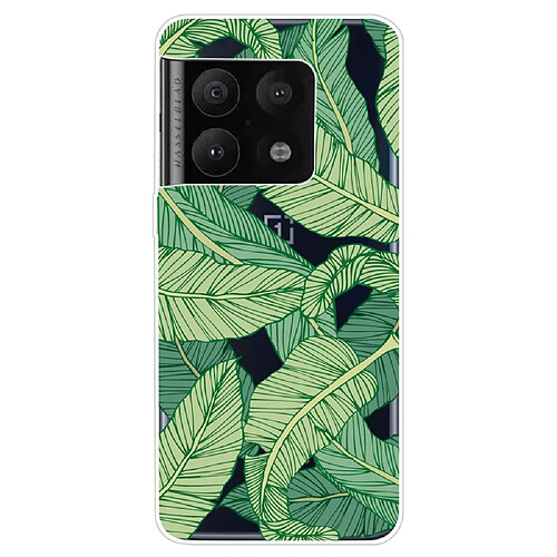 Coque en TPU anti-chocs, vertes feuilles pour votre OnePlus 10 Pro