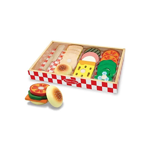 MELISSA & DOUG Ensemble De Préparation De Sandwichs En Bois