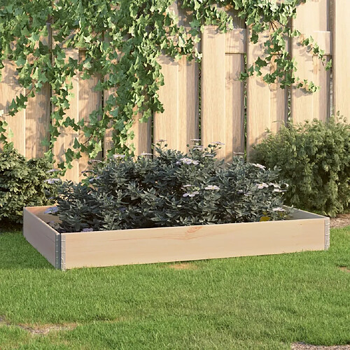 vidaXL Jardinière surélevée 100x150 cm Bois de pin solide