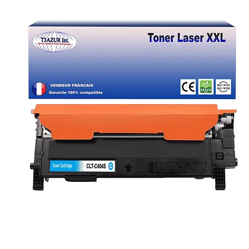 Toner compatible avec Samsung CLT-C404 pour Samsung XPress C480 - Cyan -1 000 pages - T3AZUR