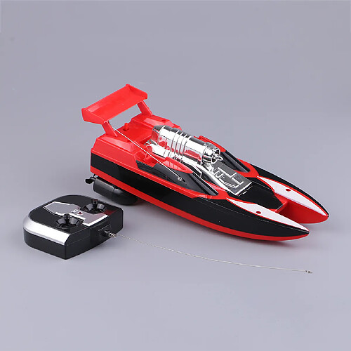 2.4g rc radio télécommande double hélice bateau de course bateau de course rtr rouge