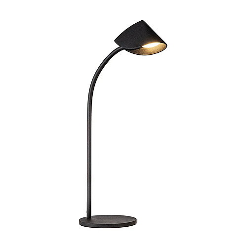 Inspired Grande lampe de table à 1 lumière, LED 8,5 W, 3 000 K, 610 lm, noir, 3 ans de garantie