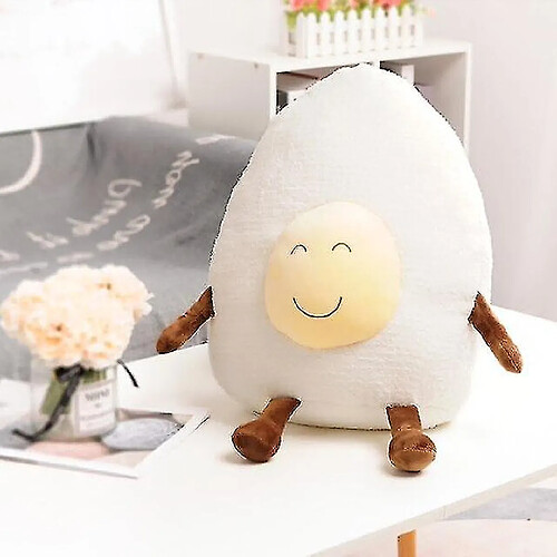 Universal 53 cm kawaii aliments en peluche oreiller doux poupées farcies brouillères crabe pain d'oeuf poché châtain