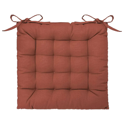 Atmosphera, Createur D'Interieur Galette de chaise - 38 x 38 cm - Terracotta