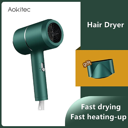 Universal Sèche-cheveux Chauffage et refroidissement domestique Sèche-cheveux 2000W Haute Puissance Bleu Anion Soins Sèche-cheveux professionnel(Vert)