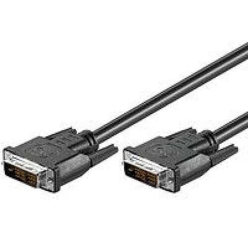 MicroConnect DVI-D 18+1-pin 3m M-M Black Full HD 1080p, Single Link.