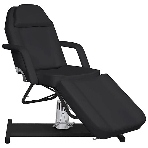 vidaXL Table de massage Noir 180x62x(87-112) cm