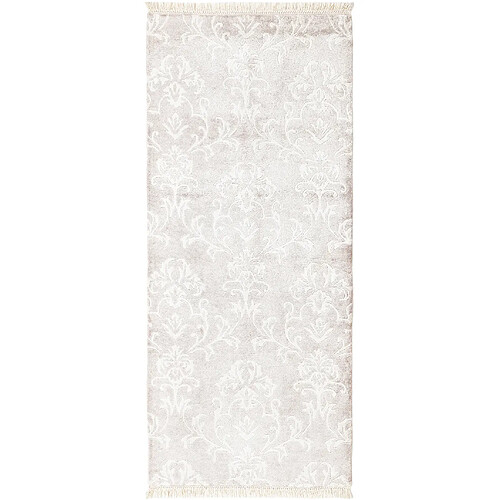 Vidal Tapis de couloir en laine 198x84 gris Darya