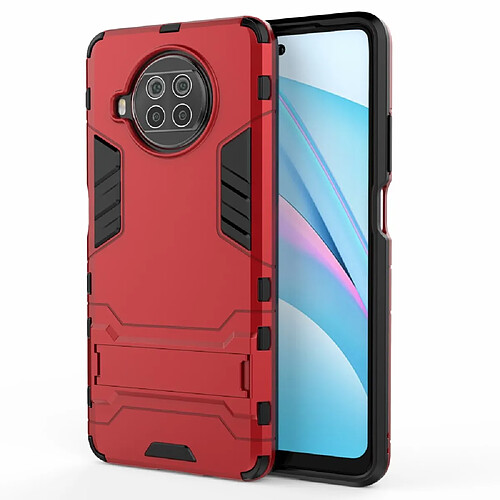 Coque en TPU 2 en 1 avec béquille rouge pour votre Xiaomi Mi 10T Lite 5G