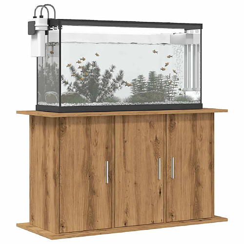 vidaXL Support d'aquarium chêne artisanal 101x41x58 cm bois ingénierie