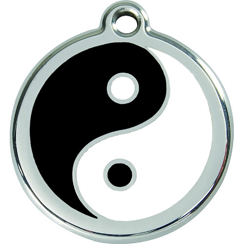 Les Animaux De La Fee Médaille Chien RED DINGO Yin Yang Noir 20mm