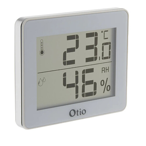 Thermomètre hygromètre blanc - écran LCD - Otio