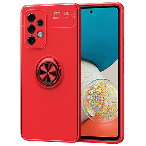 Coque en TPU anti-rayures, antichoc avec béquille magnétique rouge pour votre Samsung Galaxy A33 5G