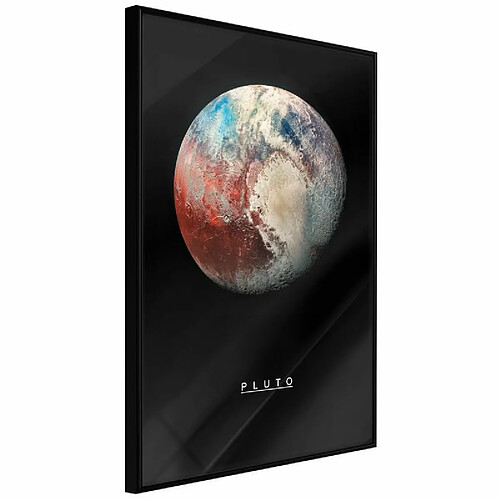 Paris Prix Affiche Murale Encadrée The Solar System Pluto 20 x 30 cm Noir