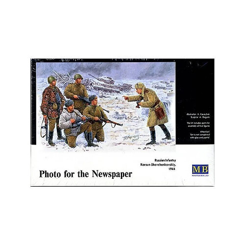 Master Box Figurine Mignature Photo In The Newspaper Russian Infantry. Korsun-shevchenkovskiy, 1944