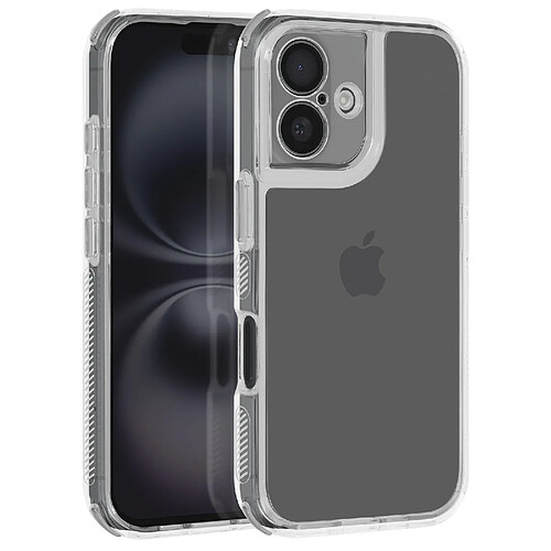 Avizar Coque pour iPhone 16 Coins Antichoc Bumper Noir