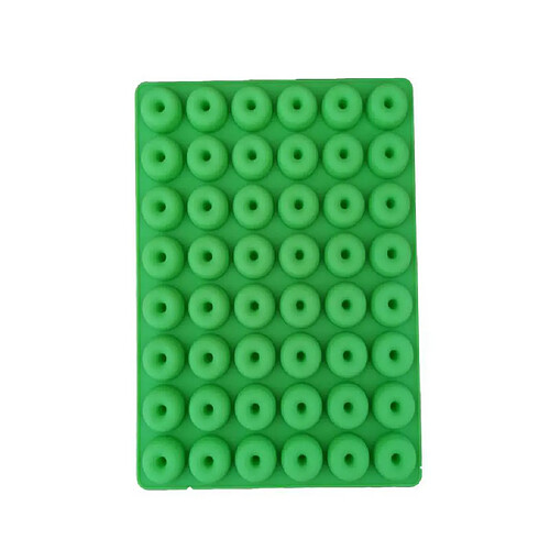 48 Cavité Mini Beignet Silicone Moule Chocolat Biscuit Gâteau Moule Vert