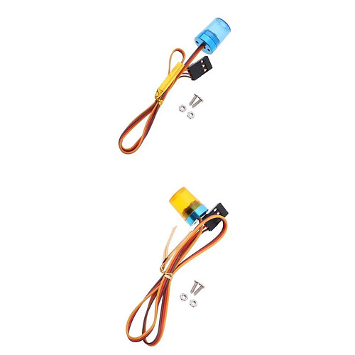 2x LED D'avertissement De Voiture RC Rotation à 360 ° Lumières LED Pour éclairage à L'échelle 1/10