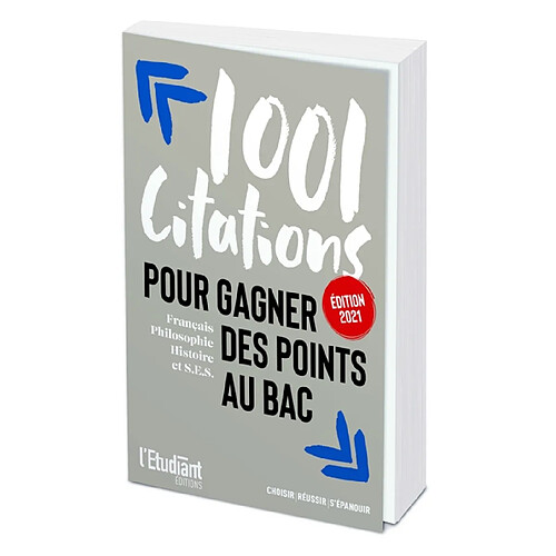 1.001 citations pour gagner des points au bac : français, philosophie, histoire et SES · Occasion