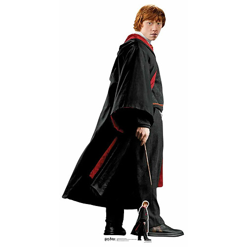 Bebe Gavroche Figurine en carton taille réelle Ron Weasley uniforme Poudlard Harry Potter 176 CM