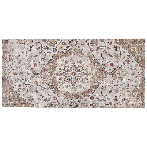 Beliani Tapis Beige et Marron 80 x 150 cm KATTAKKADA