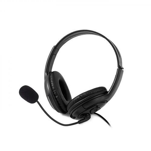 Casques avec Microphone CoolBox Coolchat U1 Noir