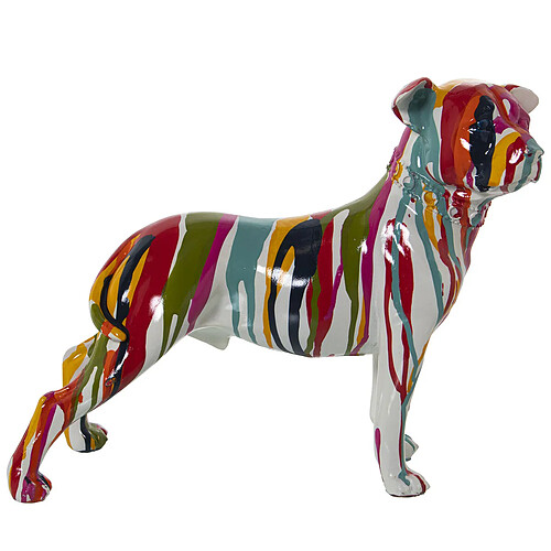 Figurine Décorative Alexandra House Living Multicouleur Plastique Chien Peinture 13 x 29 x 26 cm