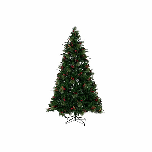 Sapin de Noël DKD Home Decor Rouge Vert Polyéthylène 140 x 140 x 210 cm